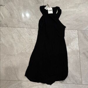 LNA One Shoulder Black Dress new with tags